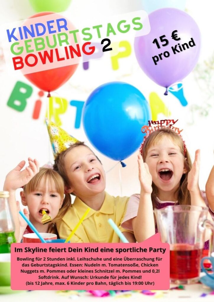 Kinder Geburtstags Bowling Paket 2